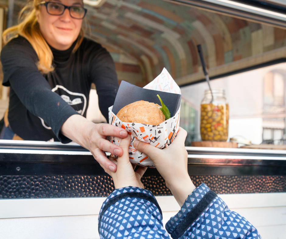 food truck server