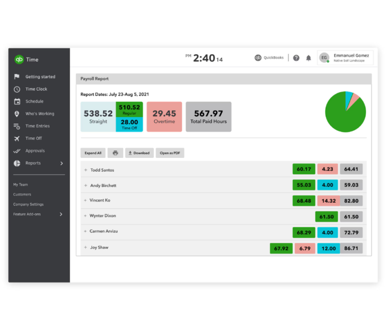 QuickBooks Time Page Added to Sheldon Bookkeeping