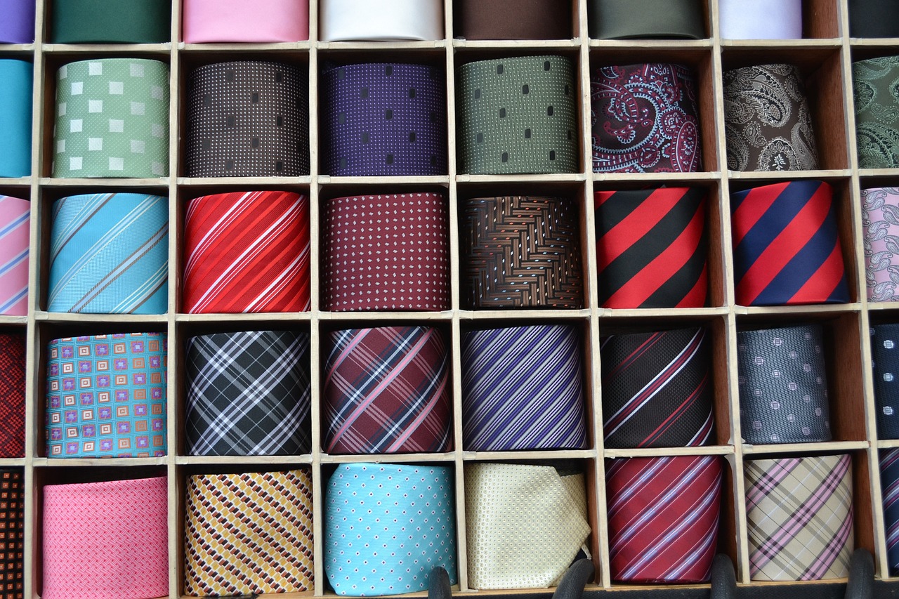Neckties for sale.